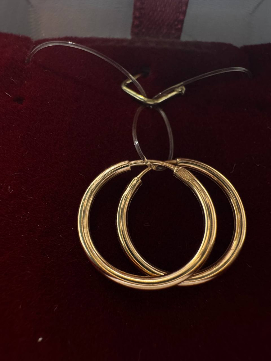 СЕРЬГИ КОНГО без камня (Au 585)