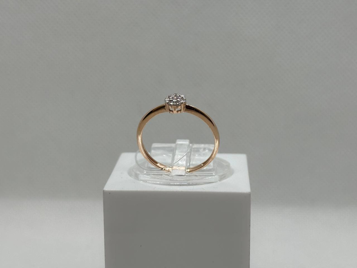 КОЛЬЦО С КАМНЯМИ (Au 585)