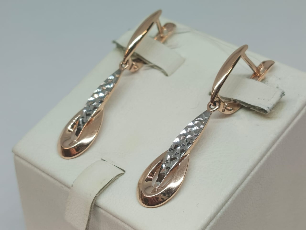 СЕРЬГИ БЕЗ КАМНЯ (Au 585)