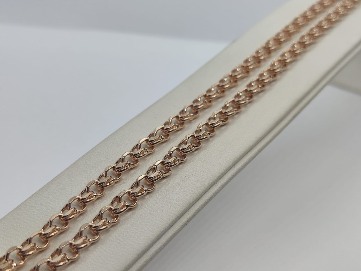 ЦЕПЬ ПУСТОТЕЛАЯ Бисмарк (Au 585)