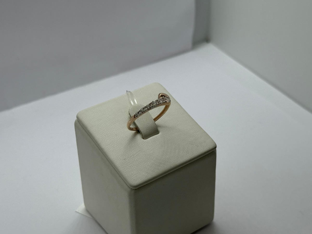 КОЛЬЦО С КАМНЯМИ (Au 585)