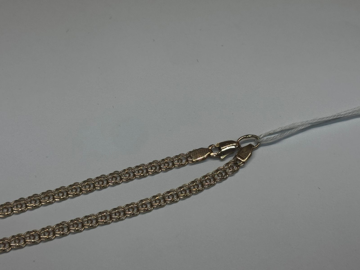 ЦЛБА585 ЦЕПЬ ПОЛНОВЕСНАЯ Бисмарк арабский (Au 585)