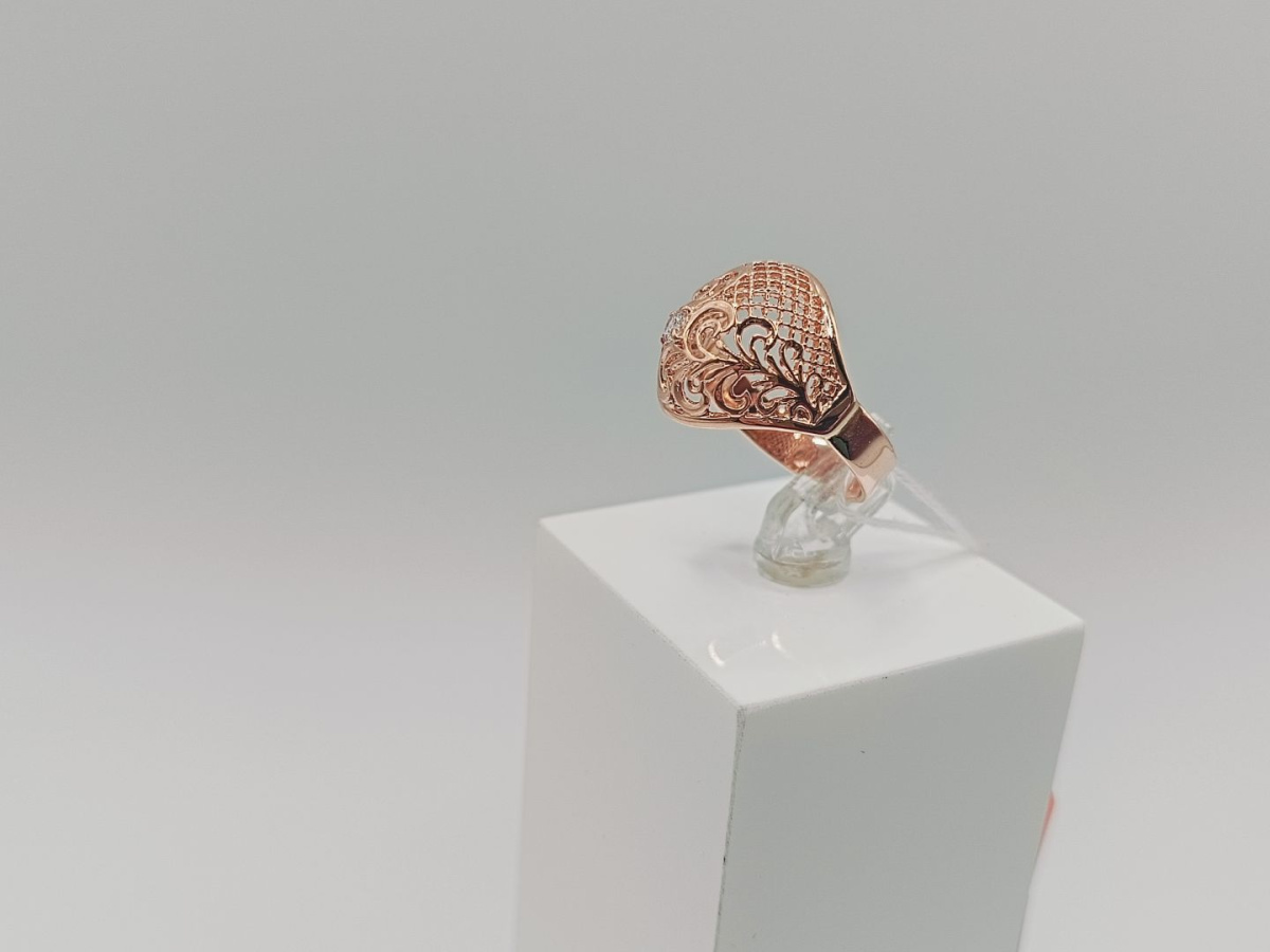 КОЛКМ585 КОЛЬЦО С КАМНЕМ (Au 585)