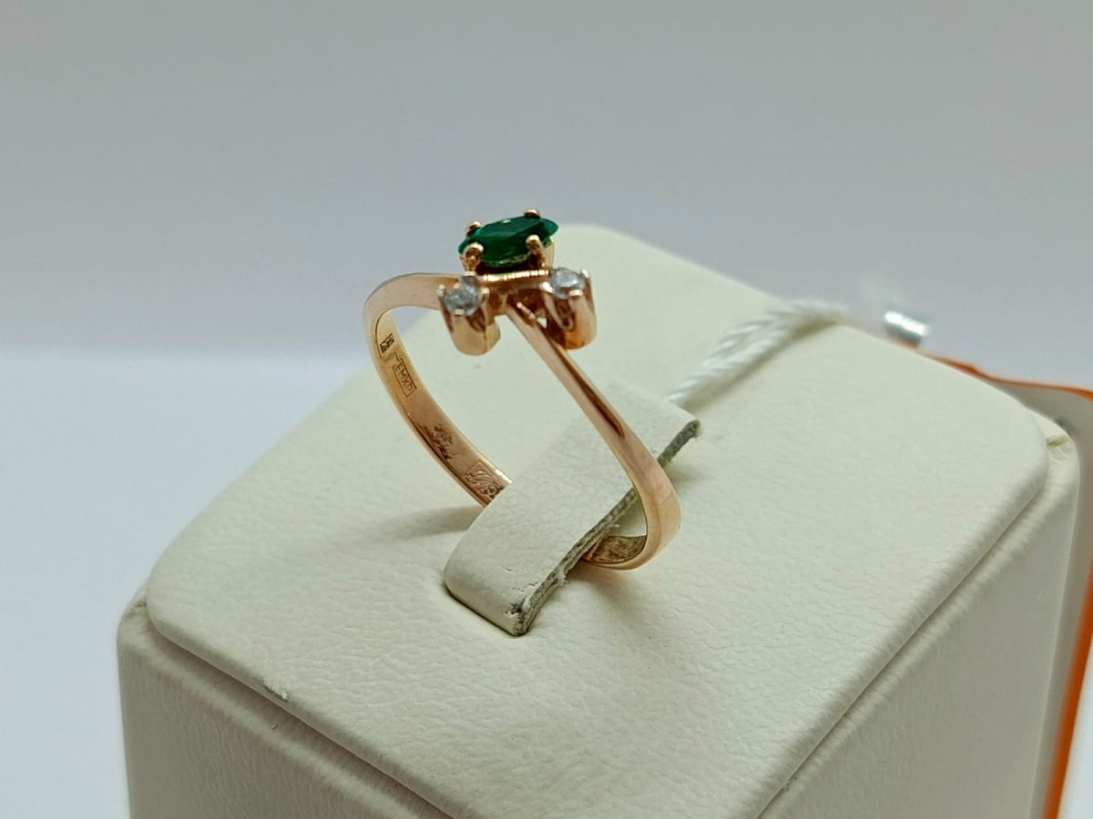 КОЛКМИ585 КОЛЬЦО С КАМНЯМИ (Au 585)