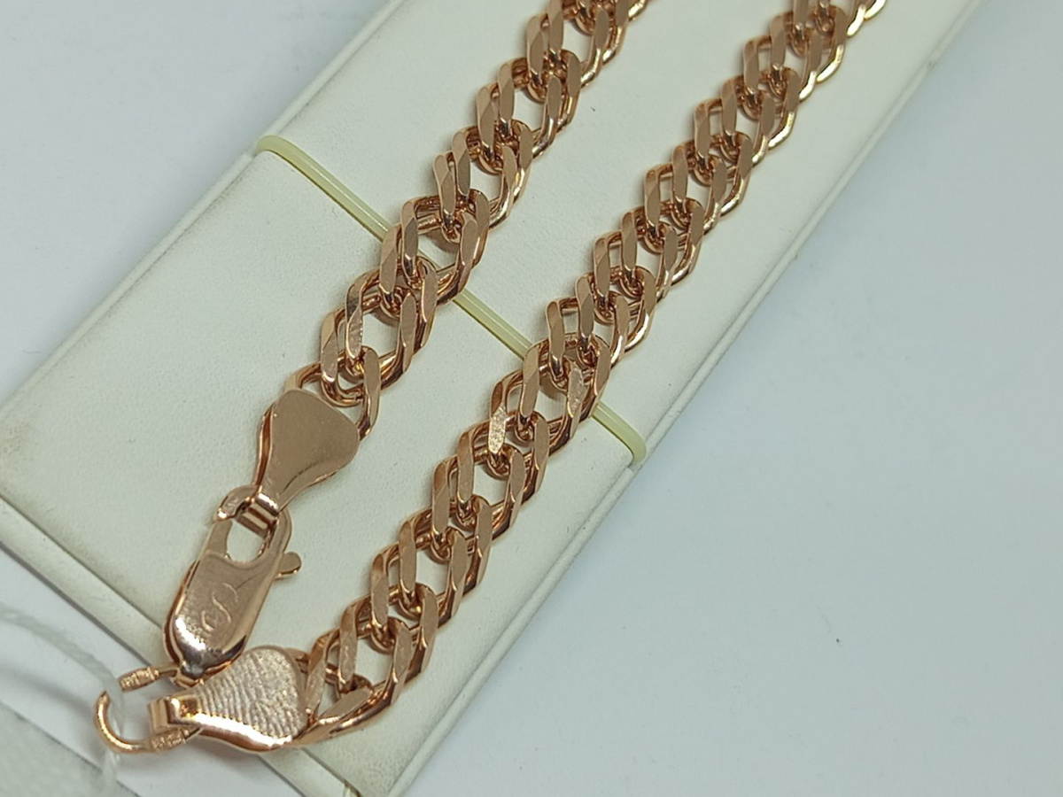 ЦЕПЬ ПОЛНОВЕСНАЯ Ромб двойной (Au 585)