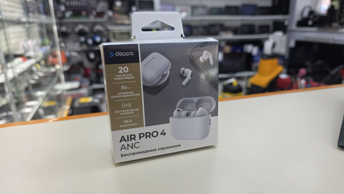 Наушники беспроводные Deppa 44231 Air Pro 4 ANC