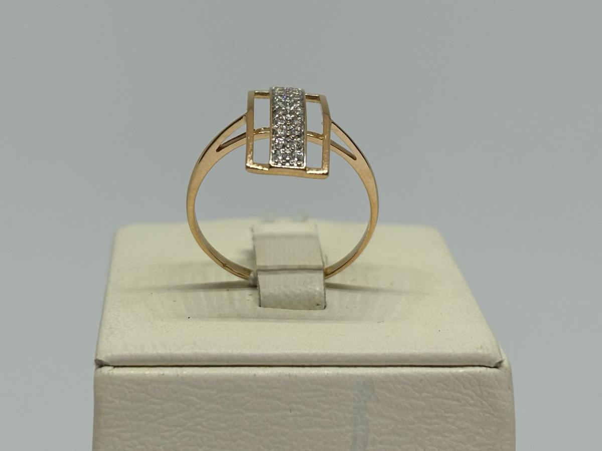 КОЛКМИ585 КОЛЬЦО С КАМНЯМИ (Au 585)
