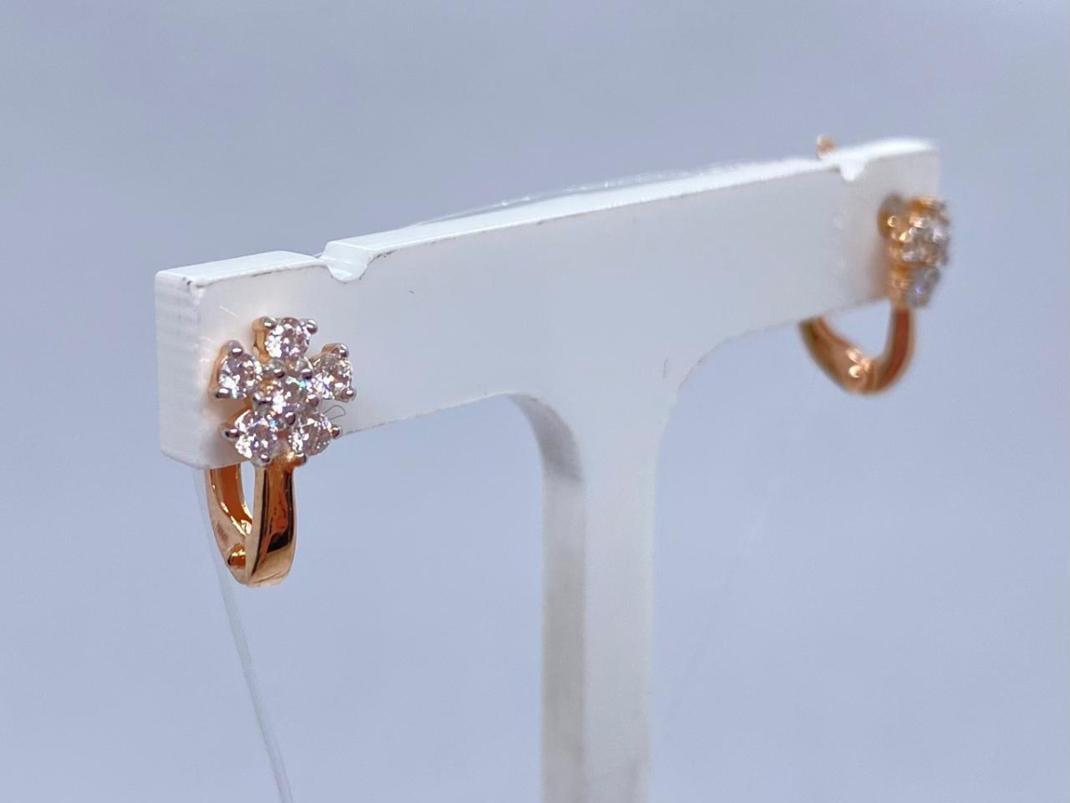 СЕРЬГИ ПУСЕТЫ без камня (Au 585)