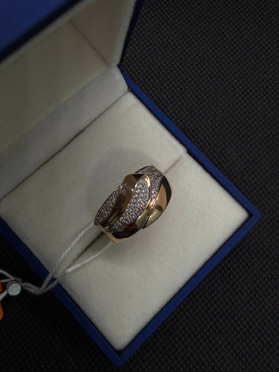 КОЛКМИ585 КОЛЬЦО С КАМНЯМИ (Au 585)