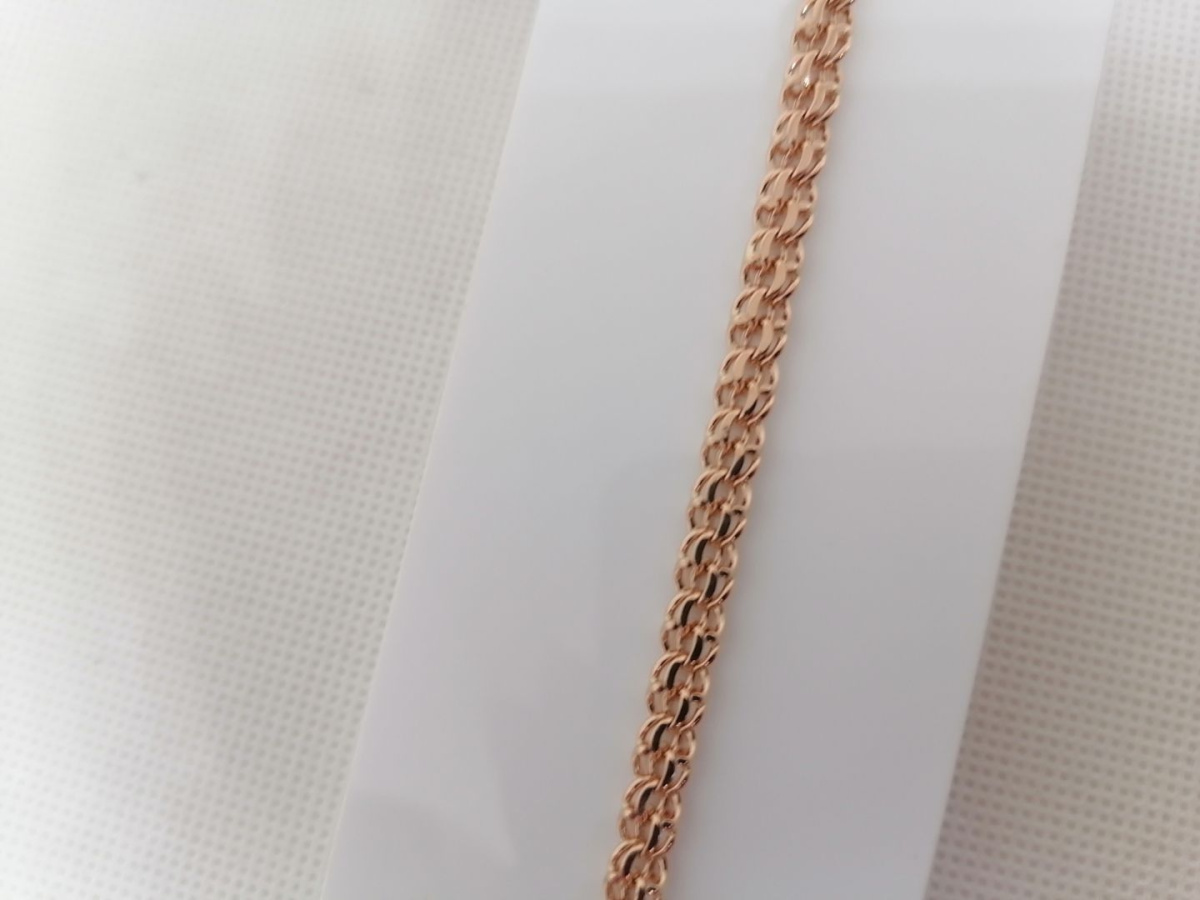 БЛБ585 БРАСЛЕТ ПОЛНОВЕСНЫЙ Бисмарк (Au 585)