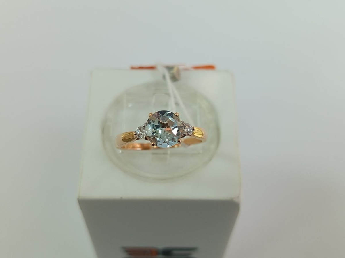 КОЛЬЦО С КАМНЯМИ (Au 585)