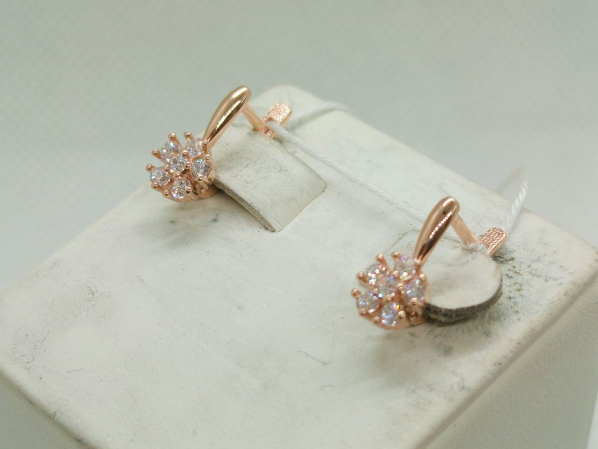 СЕРЬГИ С КАМНЯМИ (Au 585)