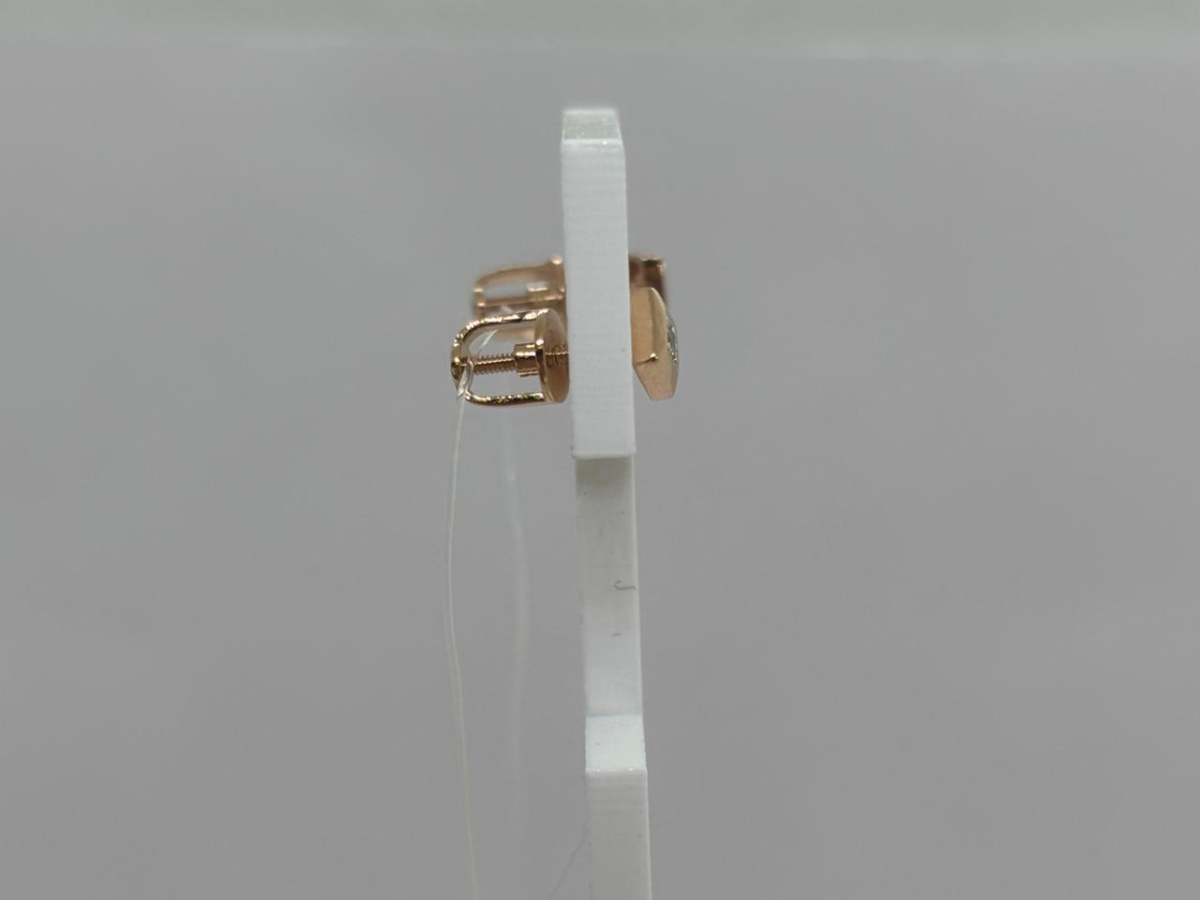 СЕРЬГИ ПУСЕТЫ с камнем (Au 585)