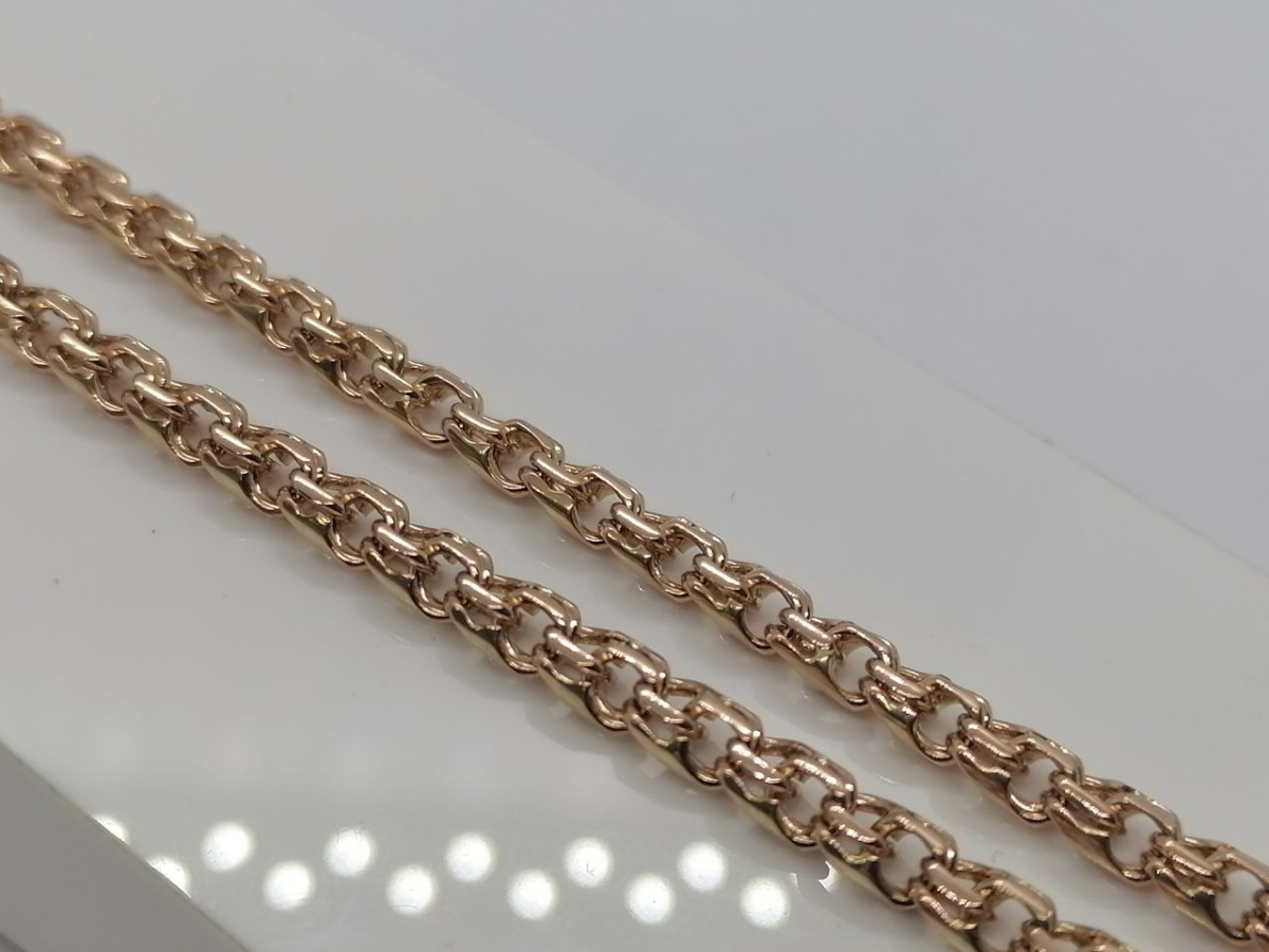 ЦЛБС585 ЦЕПЬ ПОЛНОВЕСНАЯ Бисмарк (Au 585) ЦЛБС585 ЦЕПЬ ПОЛНОВЕСНАЯ Бисмарк (Au 585)