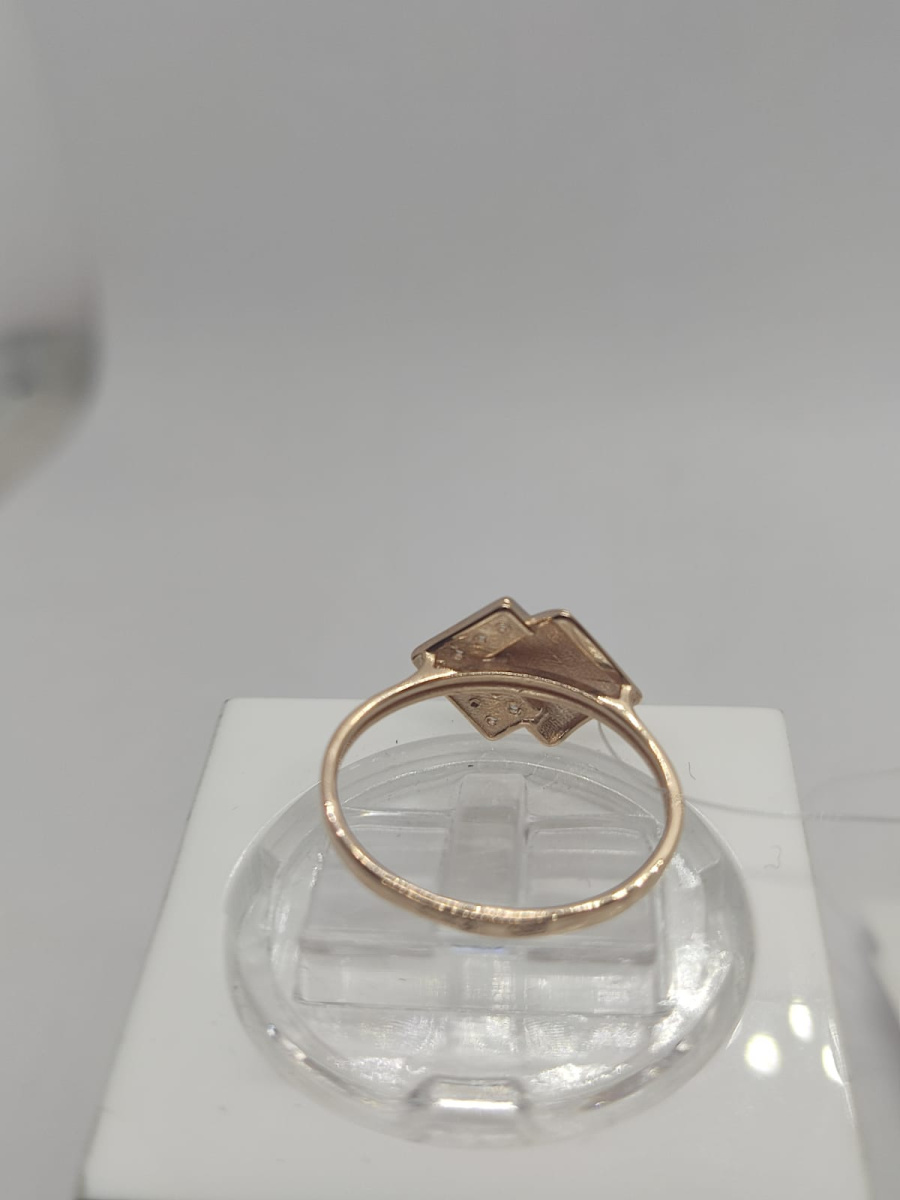 КОЛЬЦО С КАМНЯМИ (Au 585)