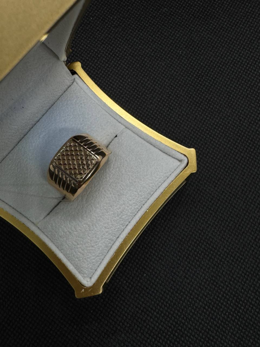 4148а-1 КОЛЬЦО ПЕЧАТКА без камня (Au 585)