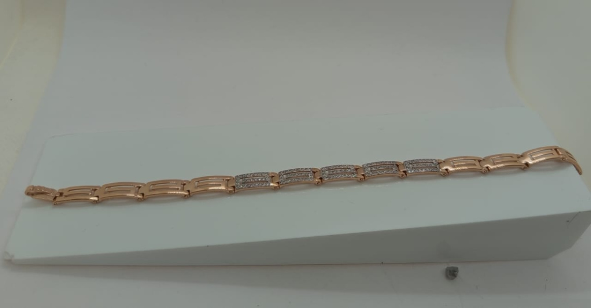 БРАСЛЕТ ФАНТАЗИЯ с камнями (Au 585)