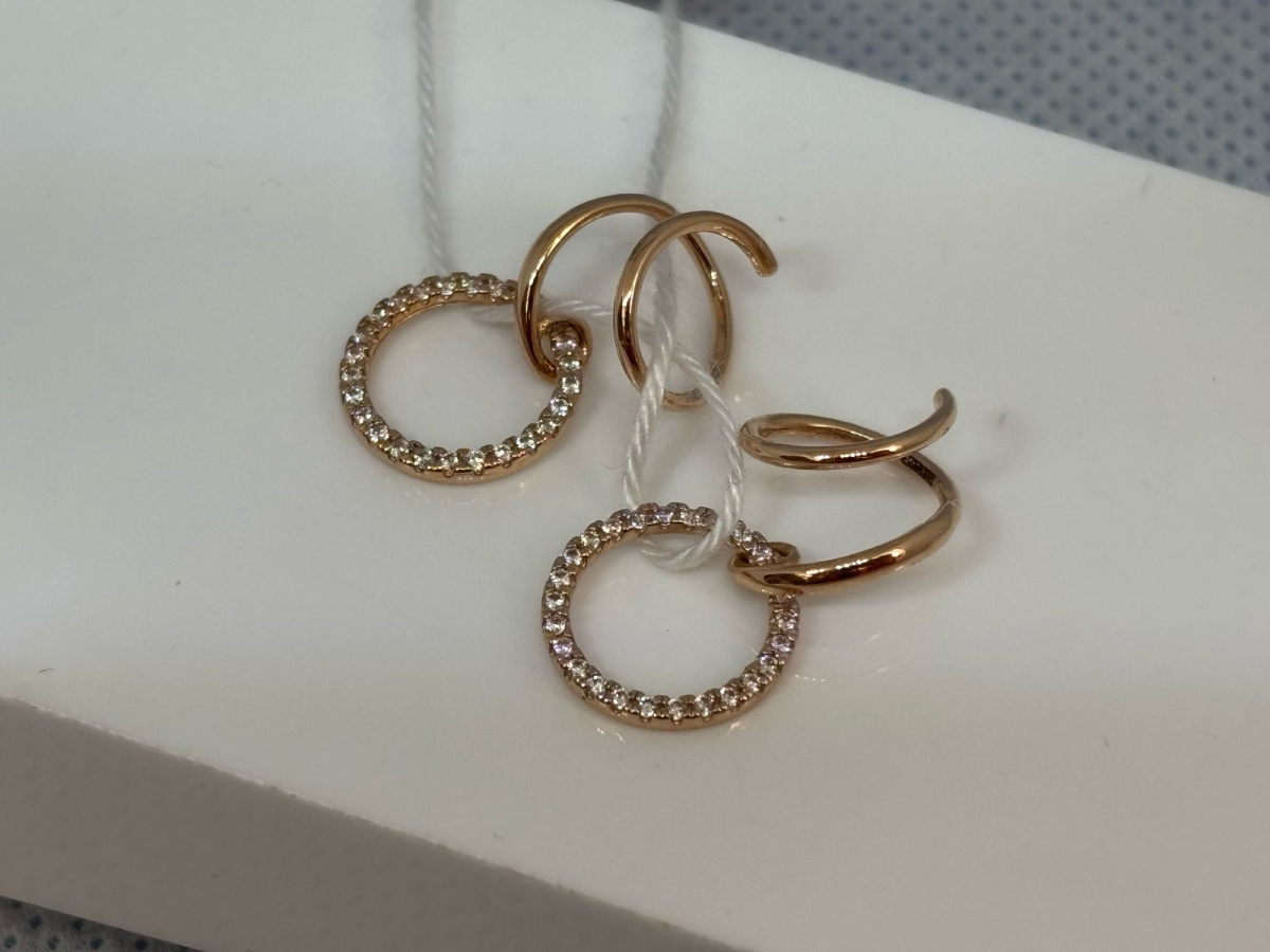 СЕРЬГИ С КАМНЯМИ (Au 585)