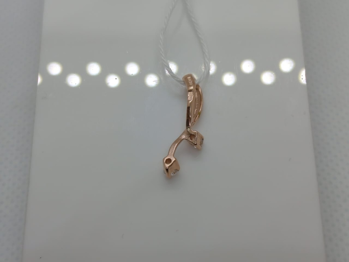 ПОДКМИ585 ПОДВЕСКА С КАМНЯМИ (Au 585)