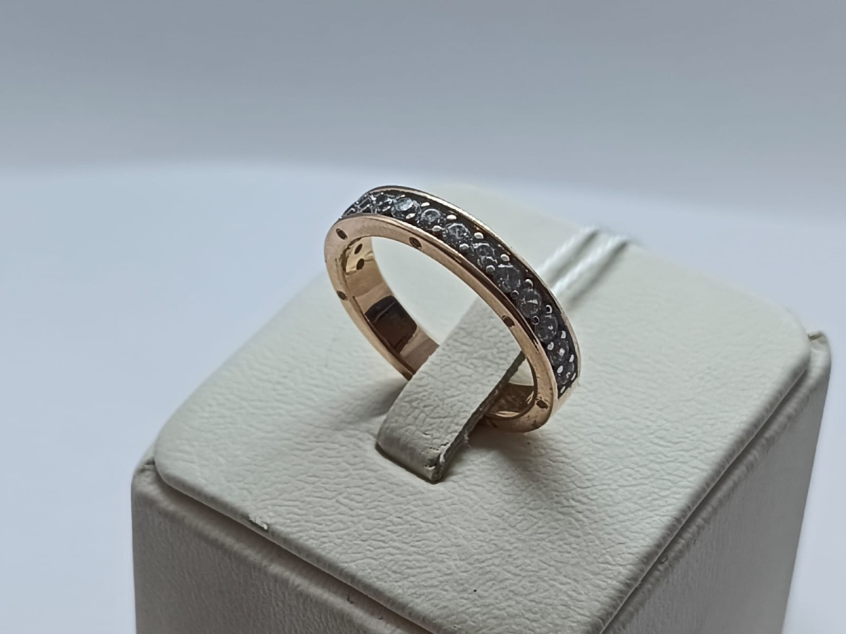 КОЛЬЦО С КАМНЯМИ (Au 585)