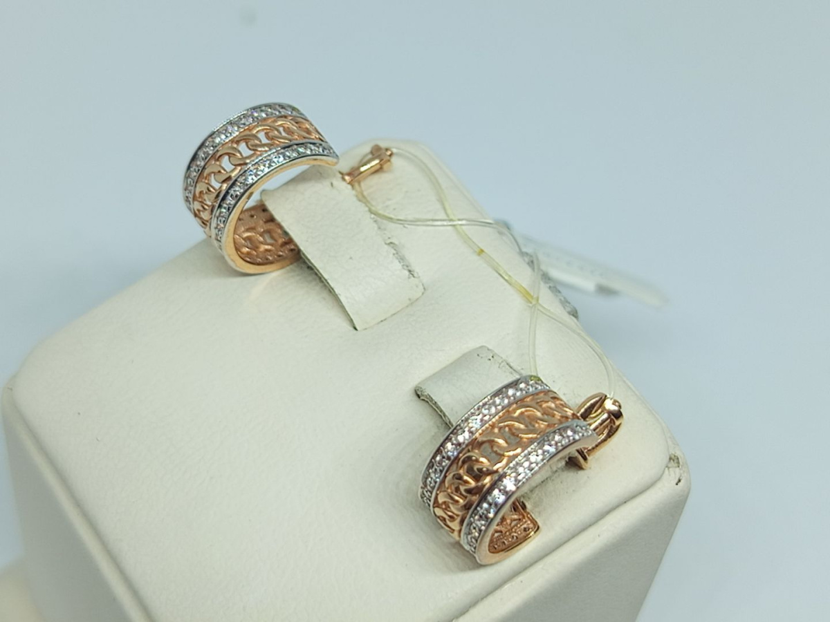 СЕРЬГИ С КАМНЯМИ (Au 585)