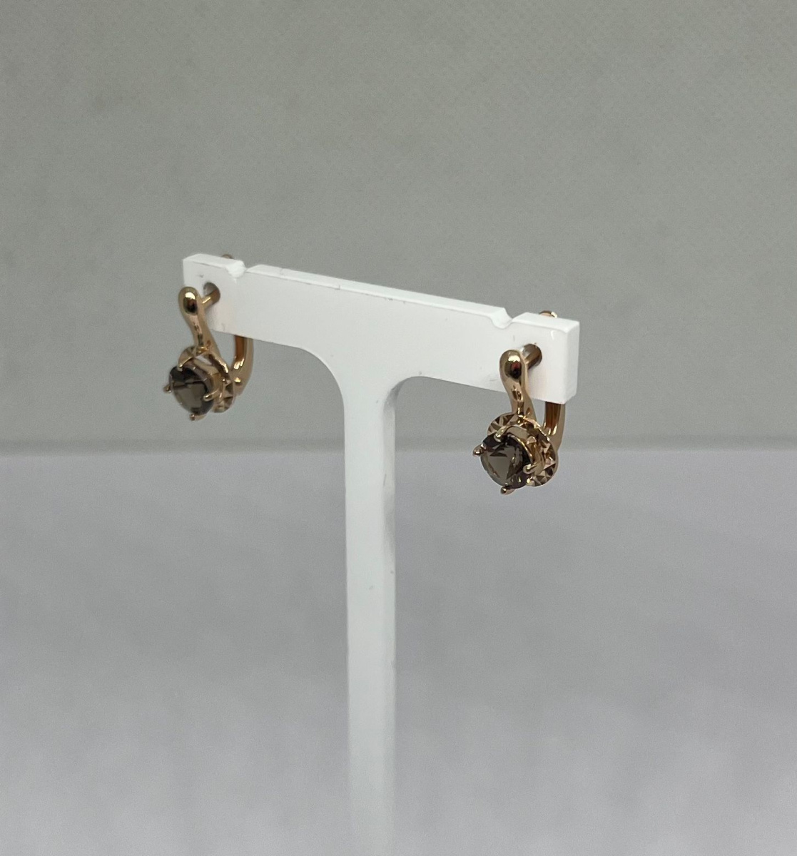 СЕРЬГИ С КАМНЕМ (Au 585)