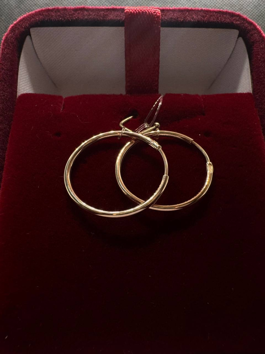 СЕРЬГИ КОНГО без камня (Au 585)