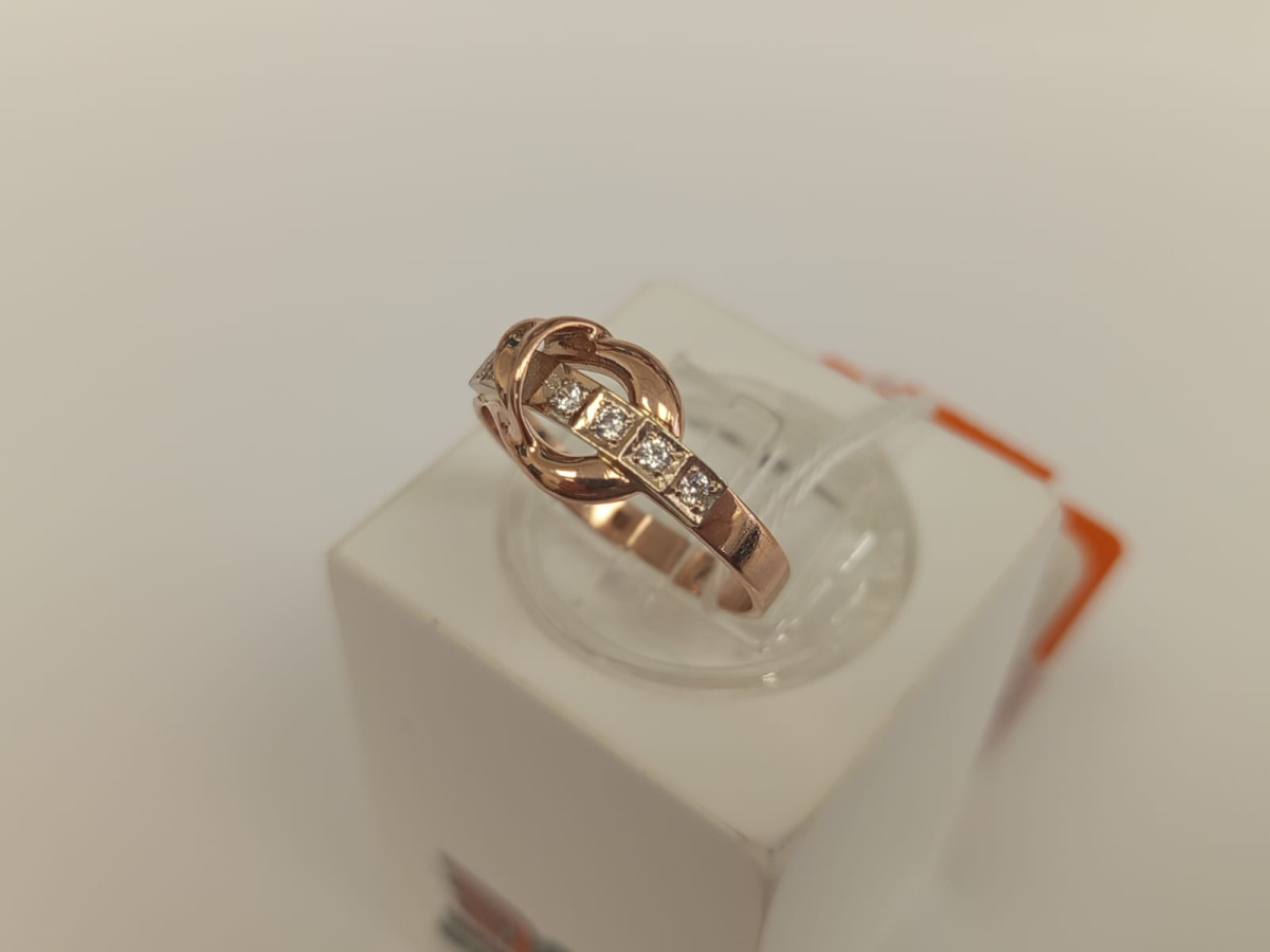 КОЛКМИ585 КОЛЬЦО С КАМНЯМИ (Au 585)