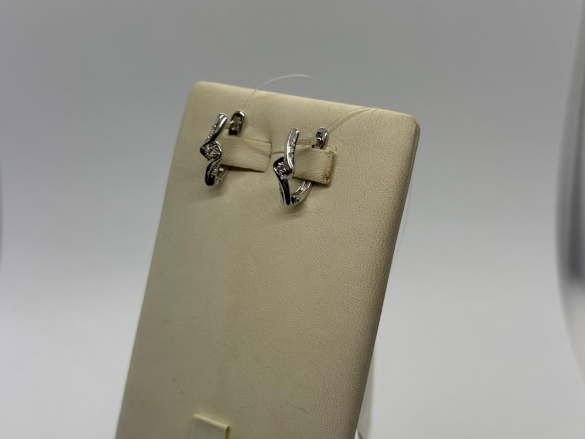 СЕРЬГИ БРИЛЛИАНТ (Ag 925)