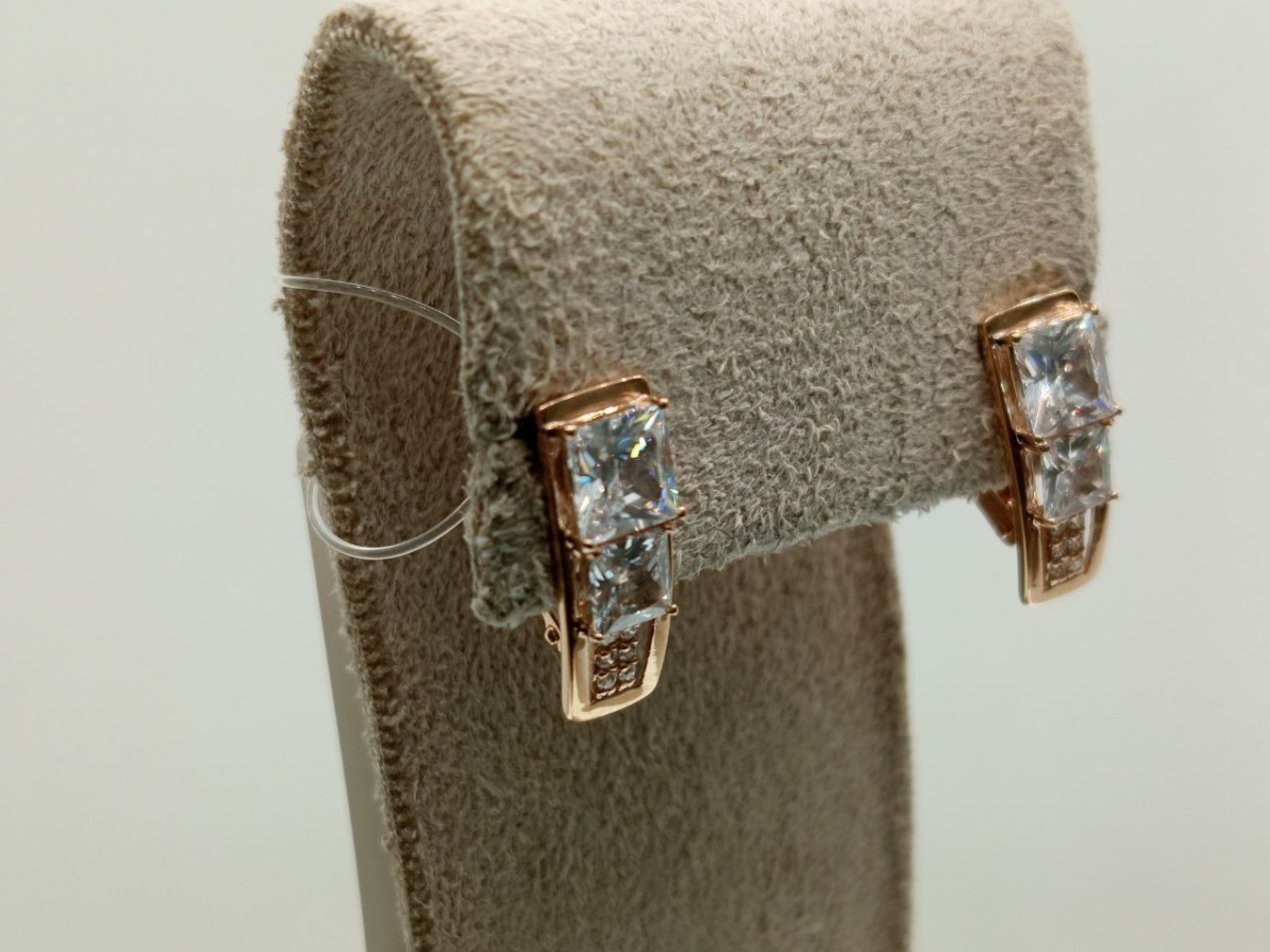 СЕРЬГИ С КАМНЯМИ (Au 585)