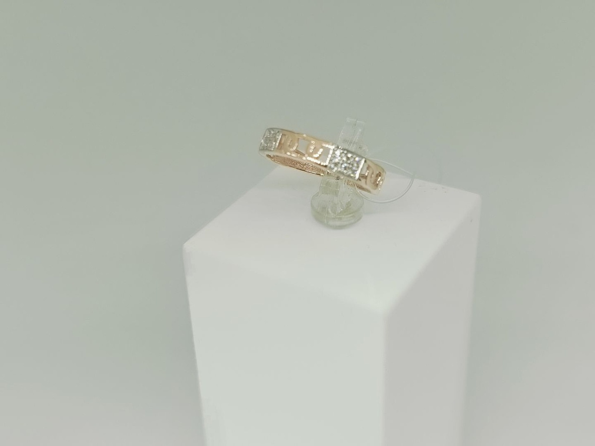 КОЛЬЦО С КАМНЯМИ (Au 585)