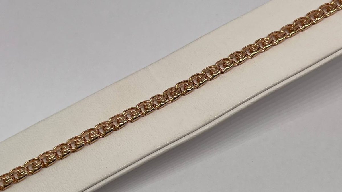 БРАСЛЕТ ПОЛНОВЕСНЫЙ Бисмарк (Au 585)