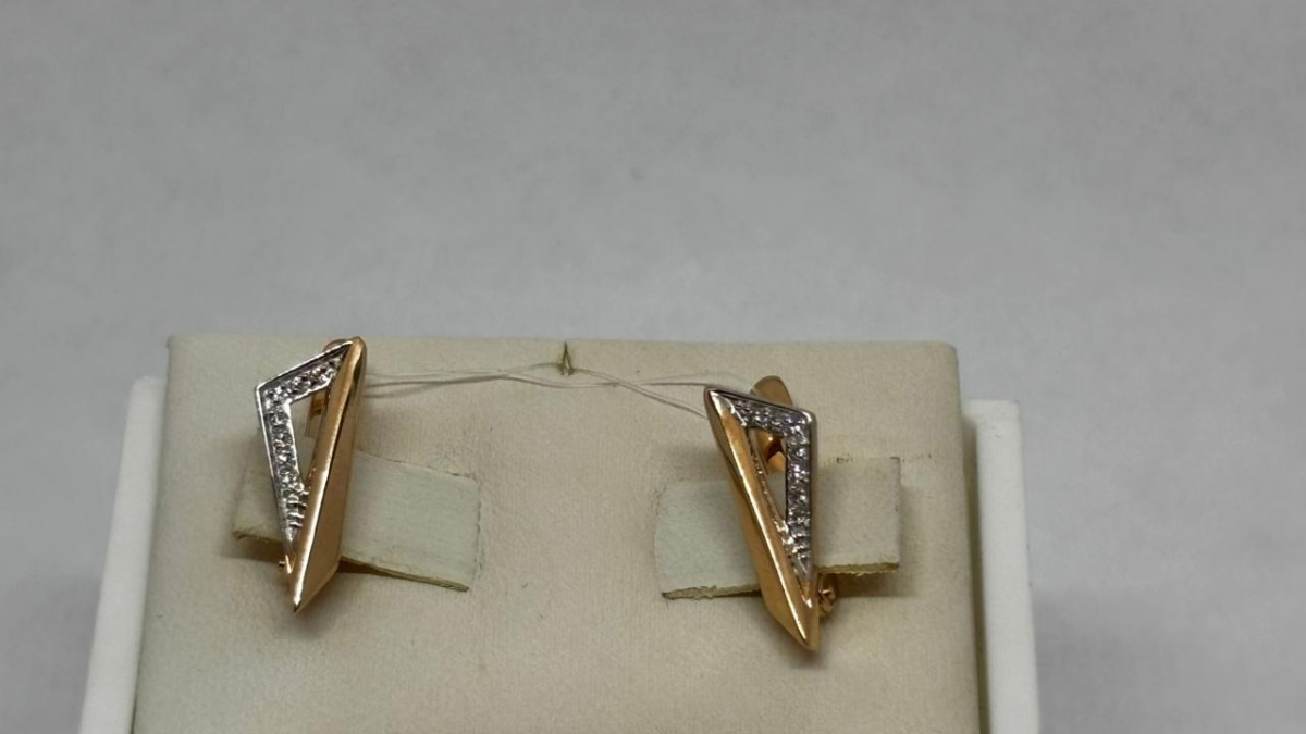 СЕРЬГИ С КАМНЯМИ (Au 585)