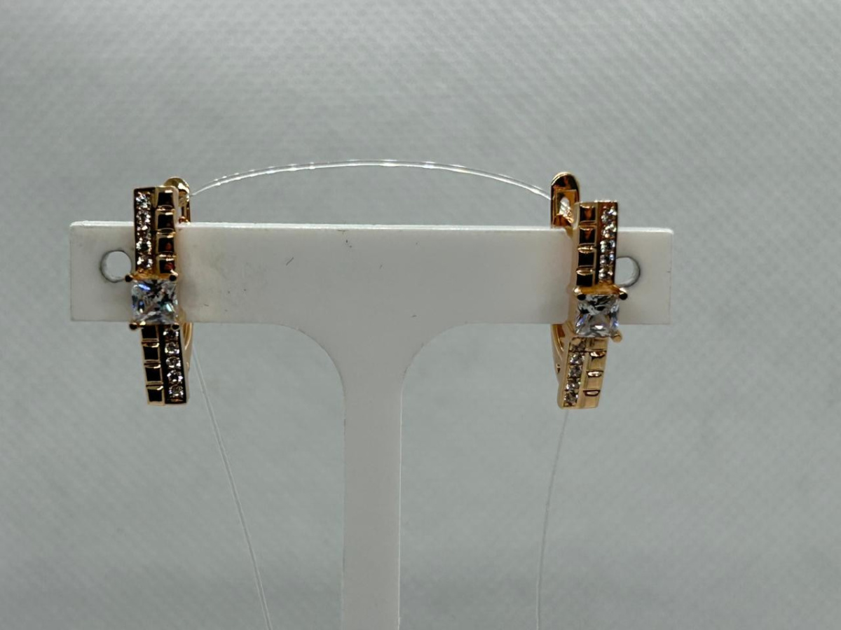 СЕРЬГИ БЕЗ КАМНЯ (Au 585)