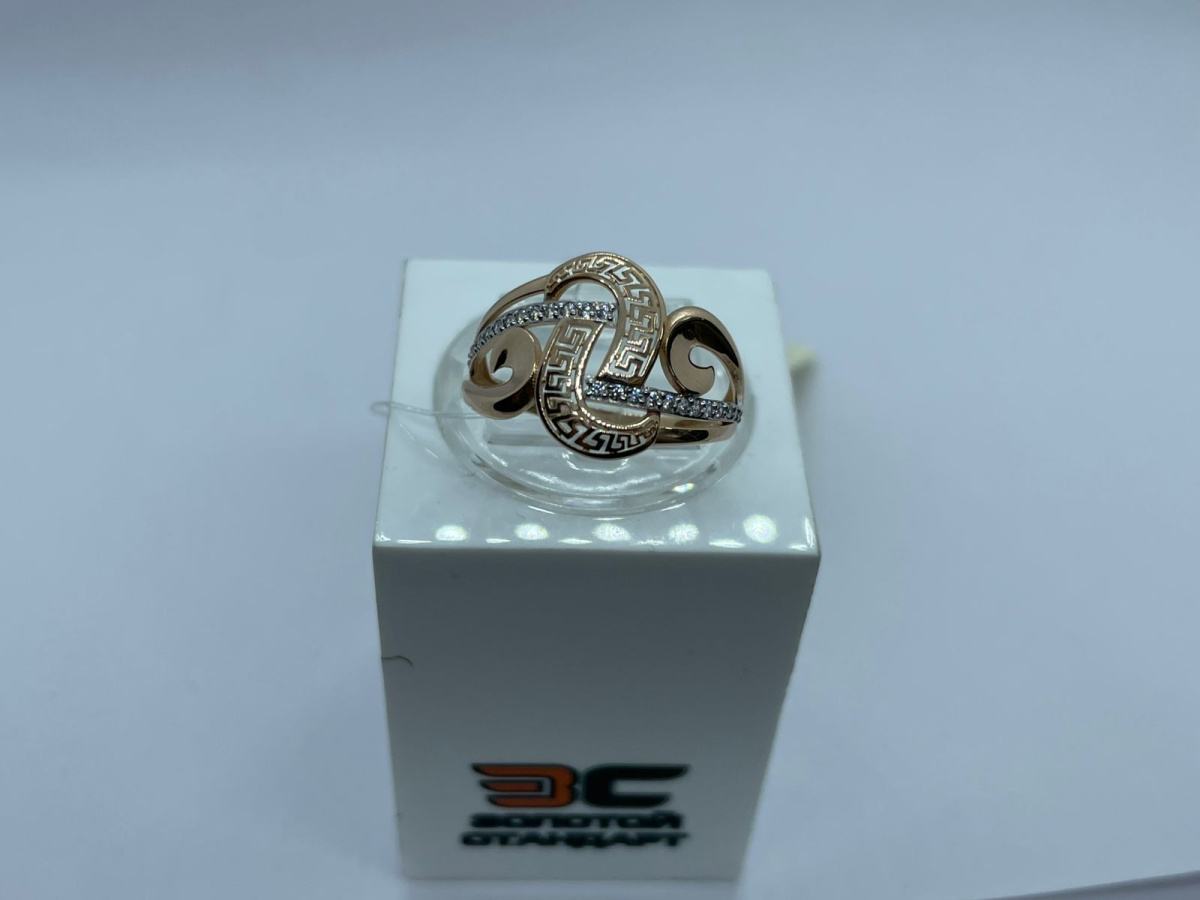 КОЛЬЦО С КАМНЯМИ (Au 585)