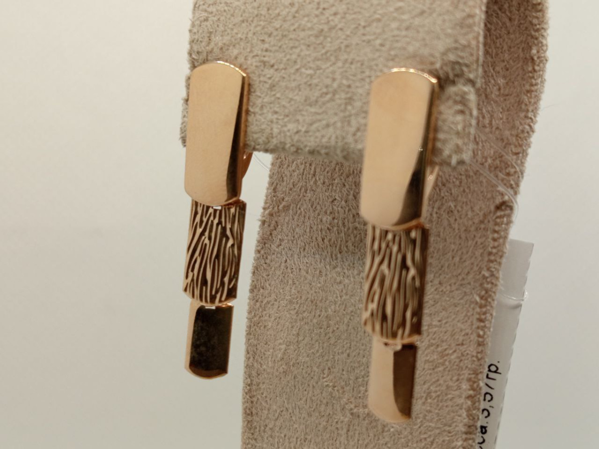 СЕРЬГИ БЕЗ КАМНЯ (Au 585)