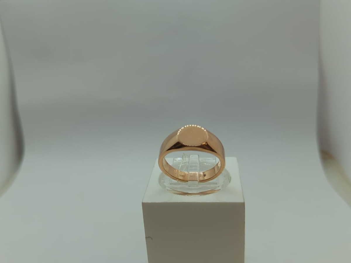 01-0063 КОЛЬЦО ПЕЧАТКА без камня (Au 585)