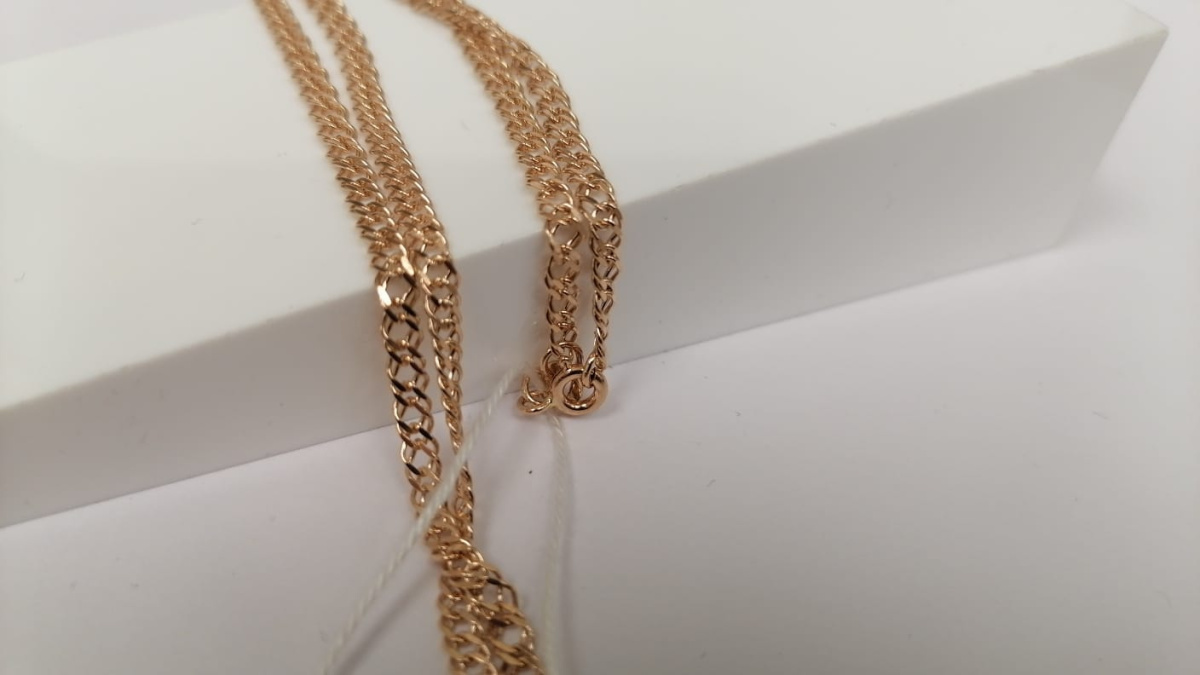 ЦЛР2585 ЦЕПЬ ПОЛНОВЕСНАЯ Ромб двойной (Au 585)