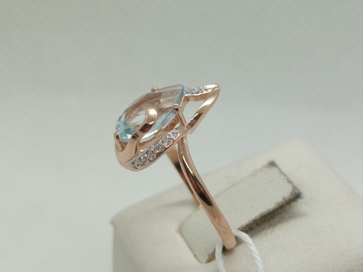 КОЛКМИ585 КОЛЬЦО С КАМНЯМИ (Au 585)