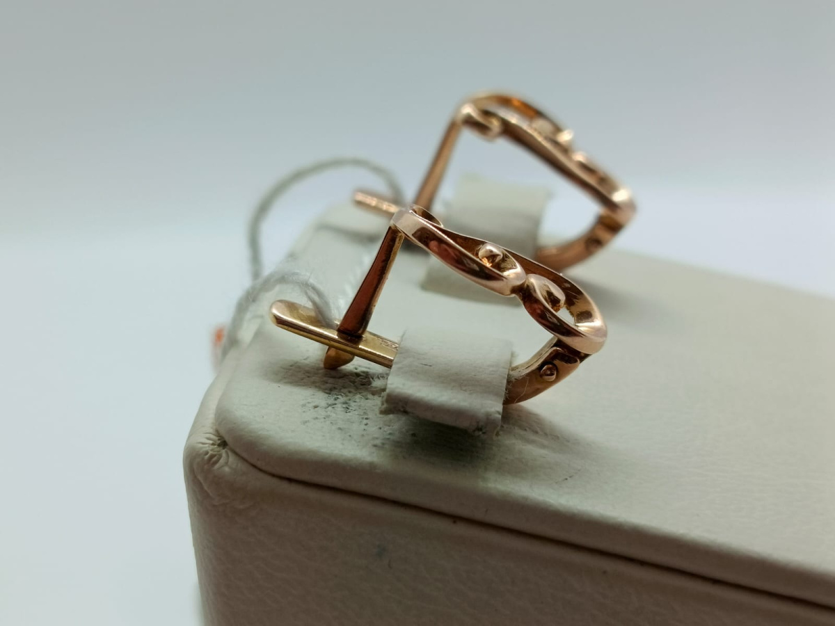 СЕРЬГИ БЕЗ КАМНЯ (Au 585)