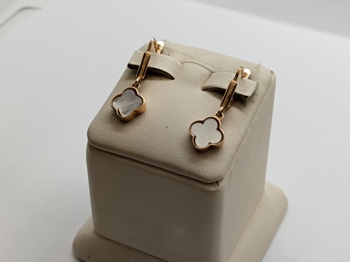 СЕРЬГИ С КАМНЕМ (Au 585)