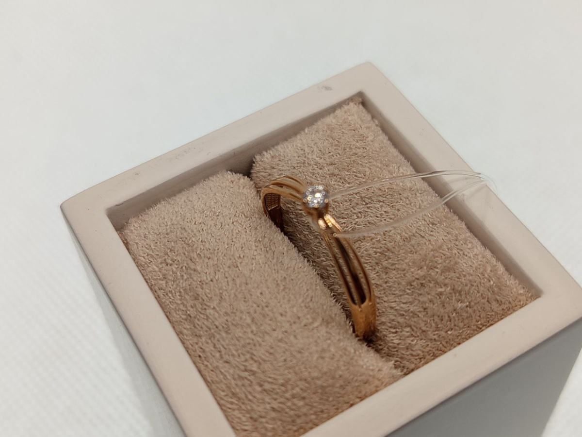 КОЛЬЦО С КАМНЕМ (Au 585)