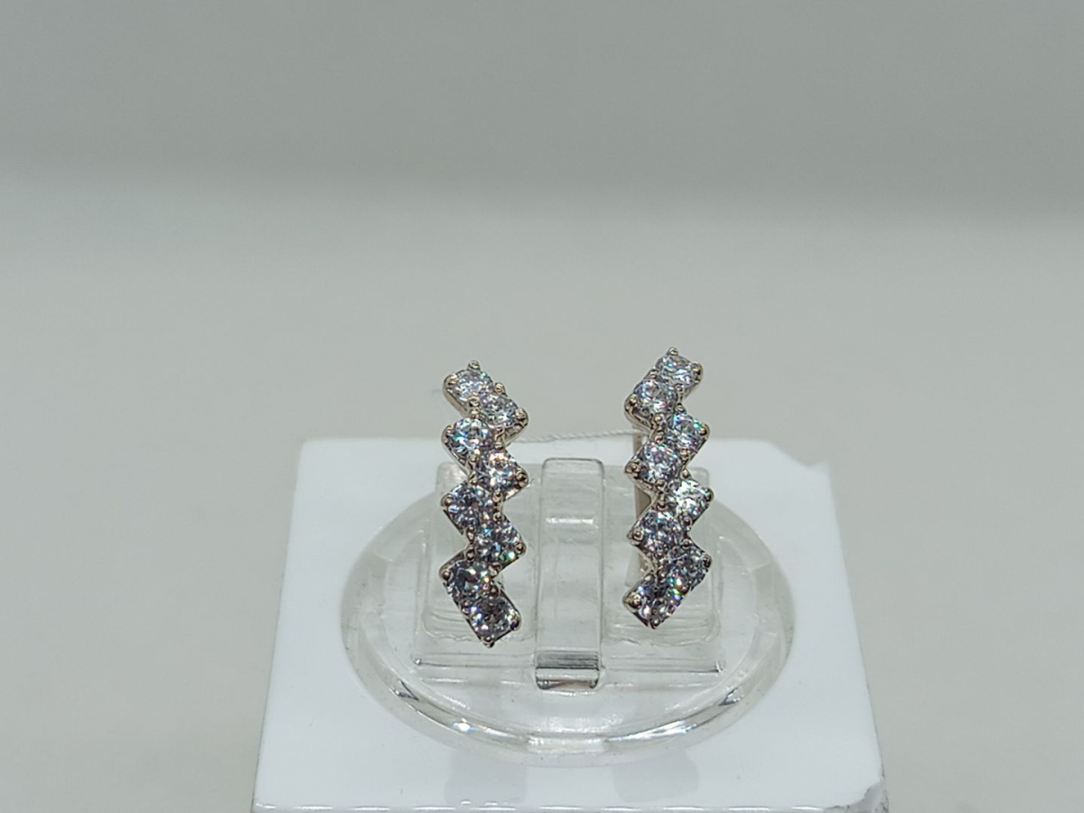 СКМИ585 СЕРЬГИ С КАМНЯМИ (Au 585)