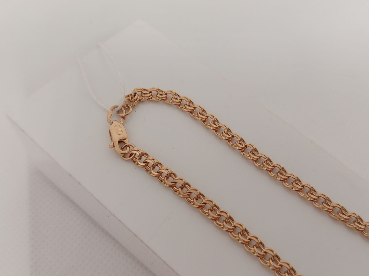 ЦПБС585 ЦЕПЬ ПУСТОТЕЛАЯ Бисмарк (Au 585)