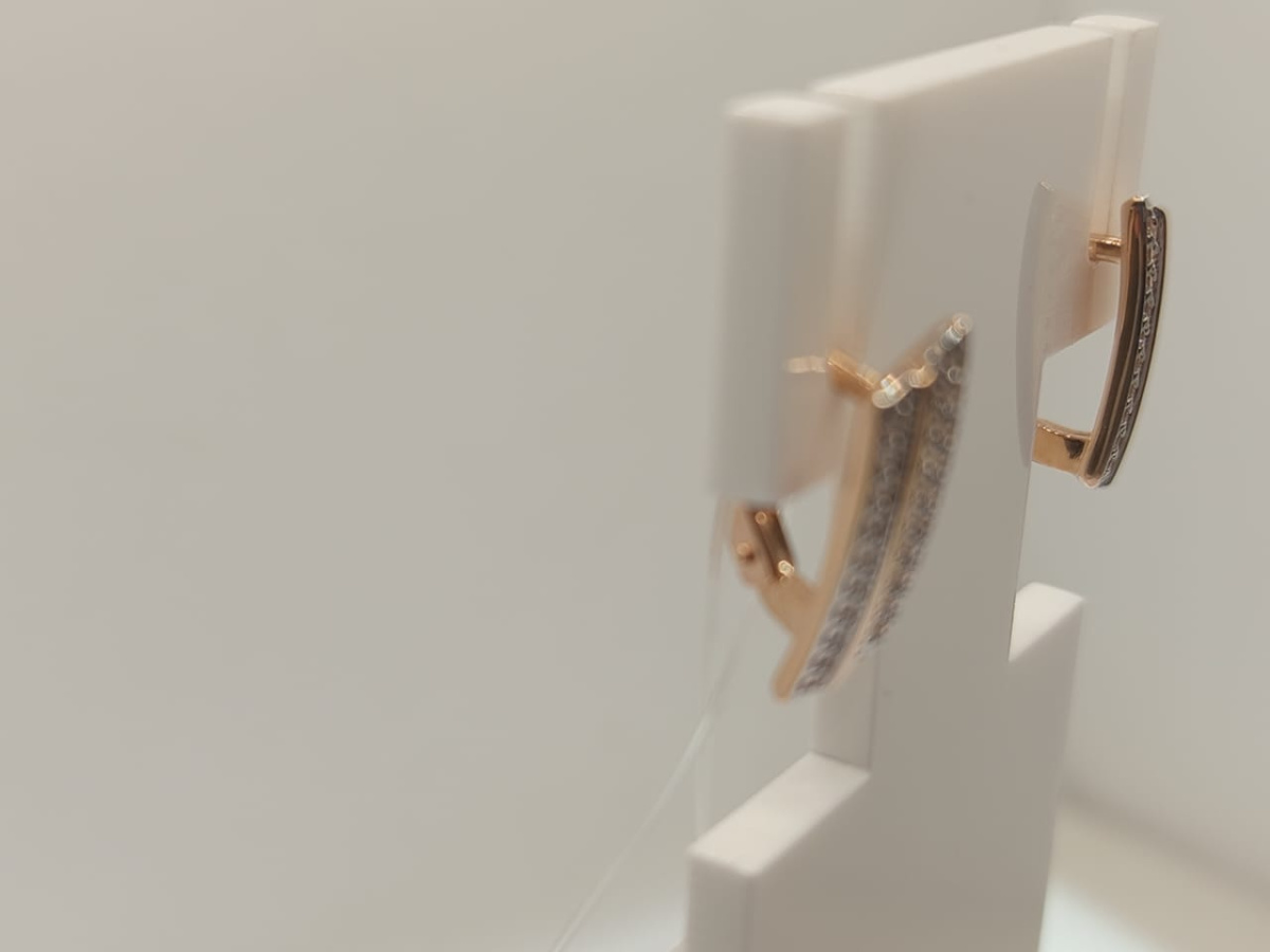 СЕРЬГИ С КАМНЯМИ (Au 585)