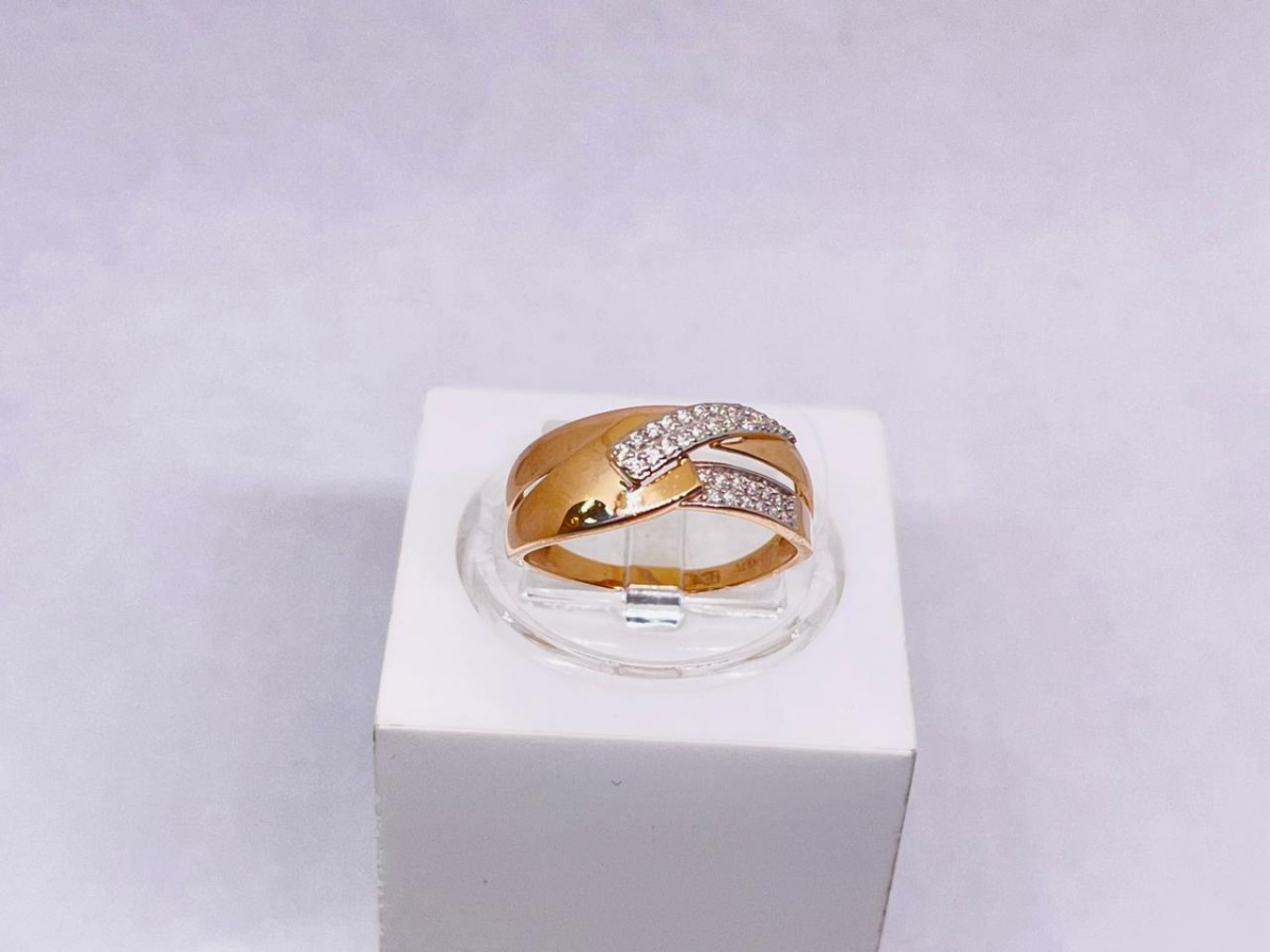 КОЛЬЦО С КАММНЯМИ (Au 585)