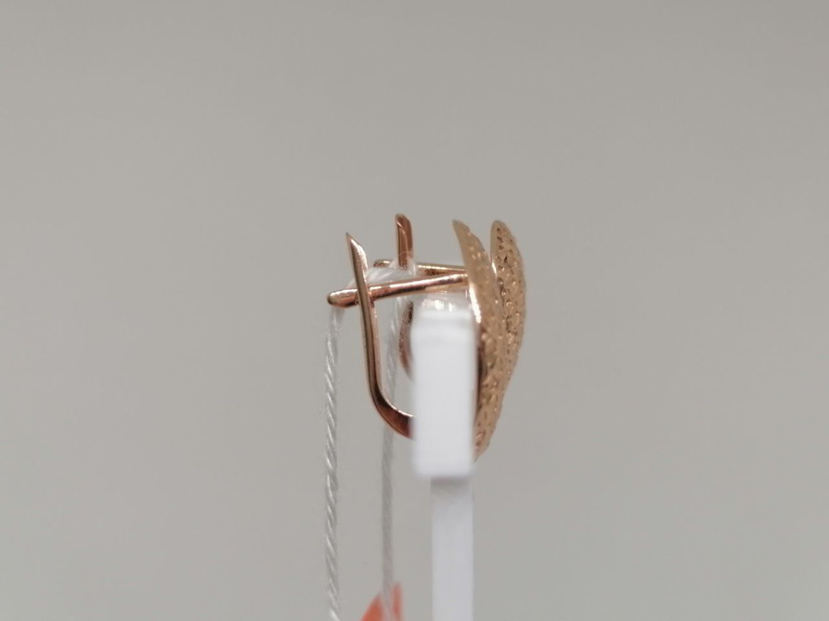 СБКМ585 СЕРЬГИ БЕЗ КАМНЯ (Au 585)