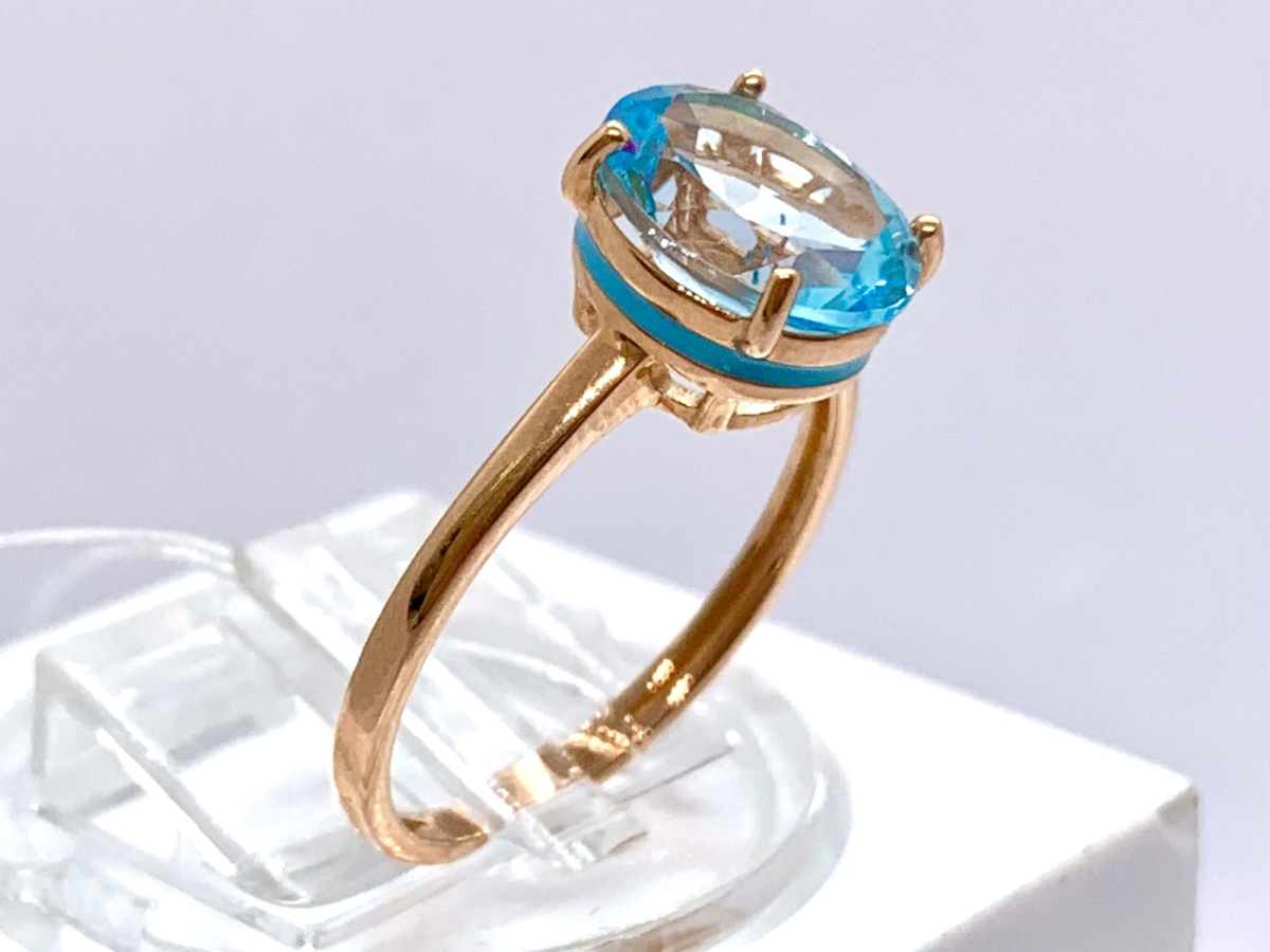 КОЛЬЦО С КАМНЕМ (Au 585)