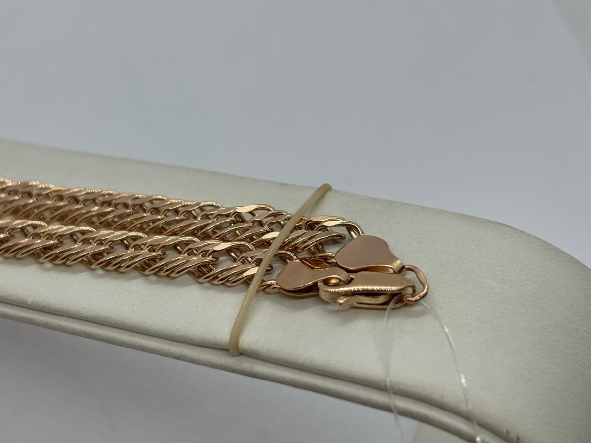 ЦЕПЬ ПУСТОТЕЛАЯ Ромб тройной (Au 585)