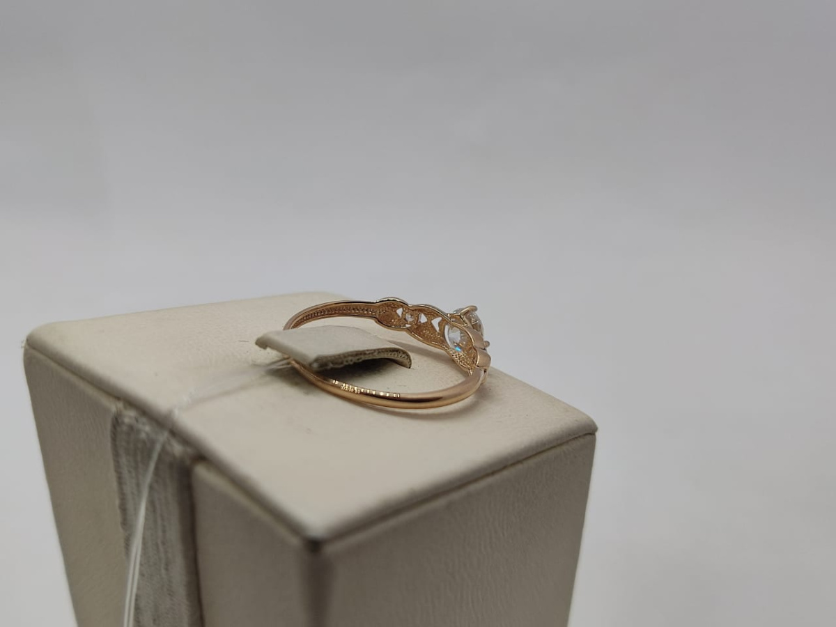 КОЛЬЦО С КАМНЯМИ (Au 585)